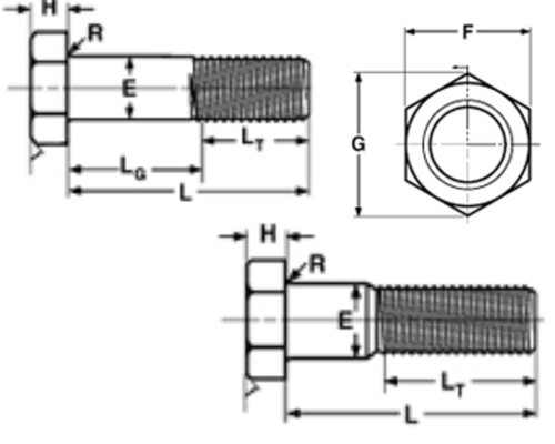 Heavy hex bolt 320
